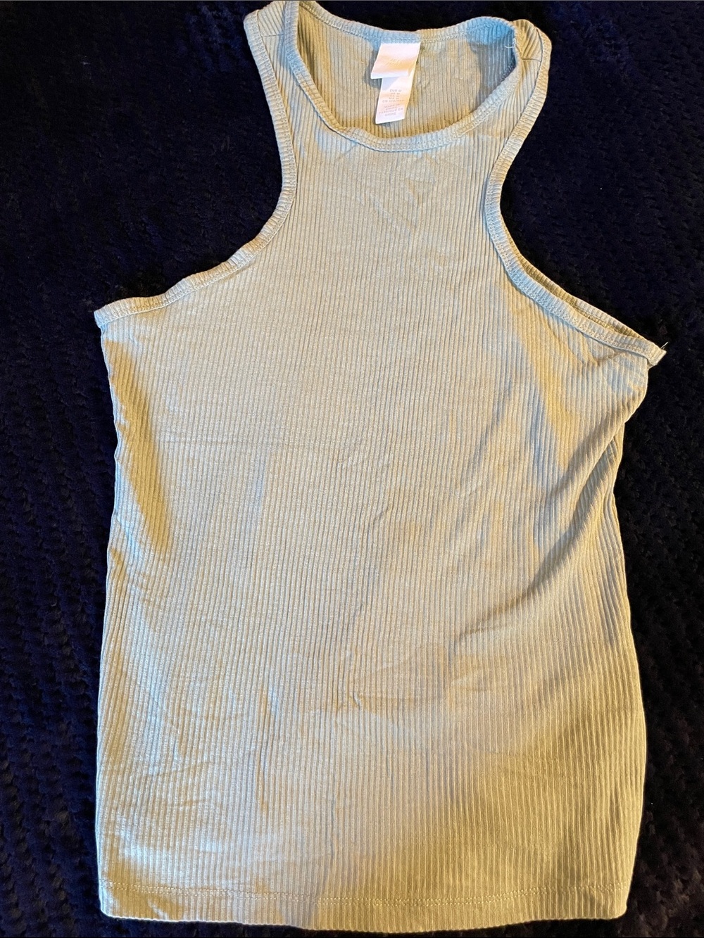 H&M Ribbed Tank Top - Sage